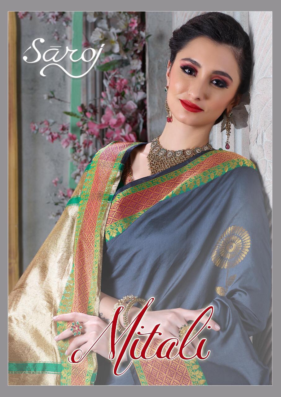Saroj Present Mitali Sarees Catalogue