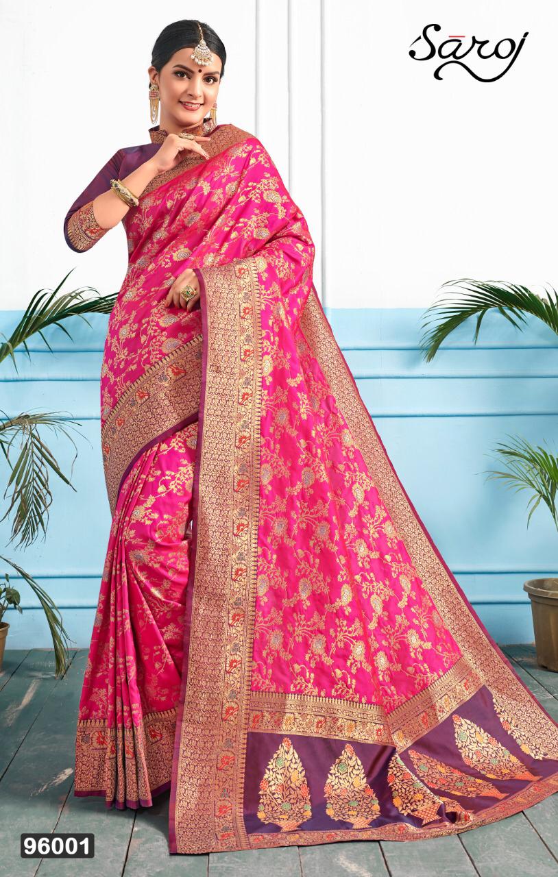 Saroj Present Solah Shrigar Silk  Sarees Catalogue