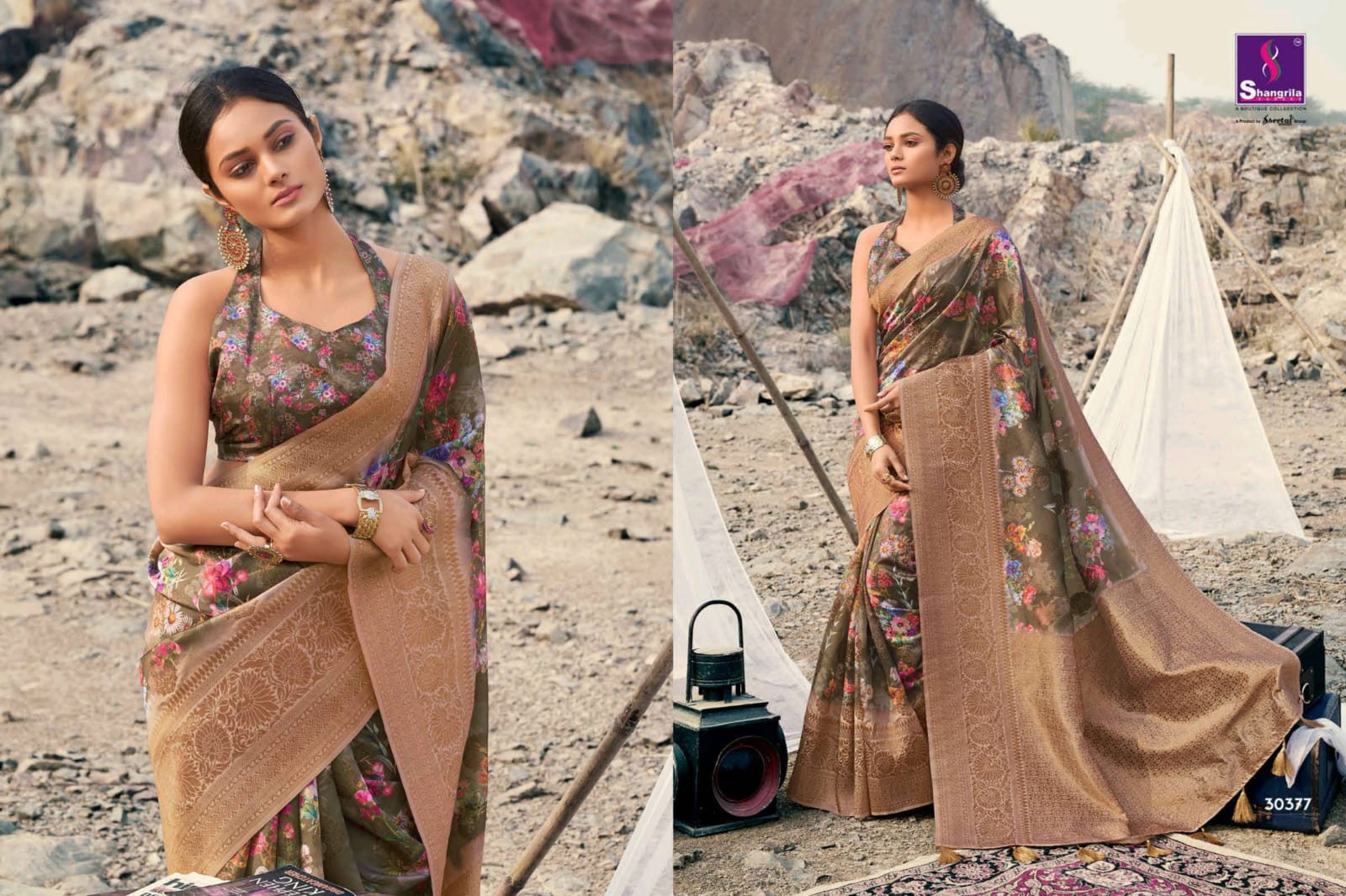 Shangrila Present Akaansha Digital Sarees Catalogue