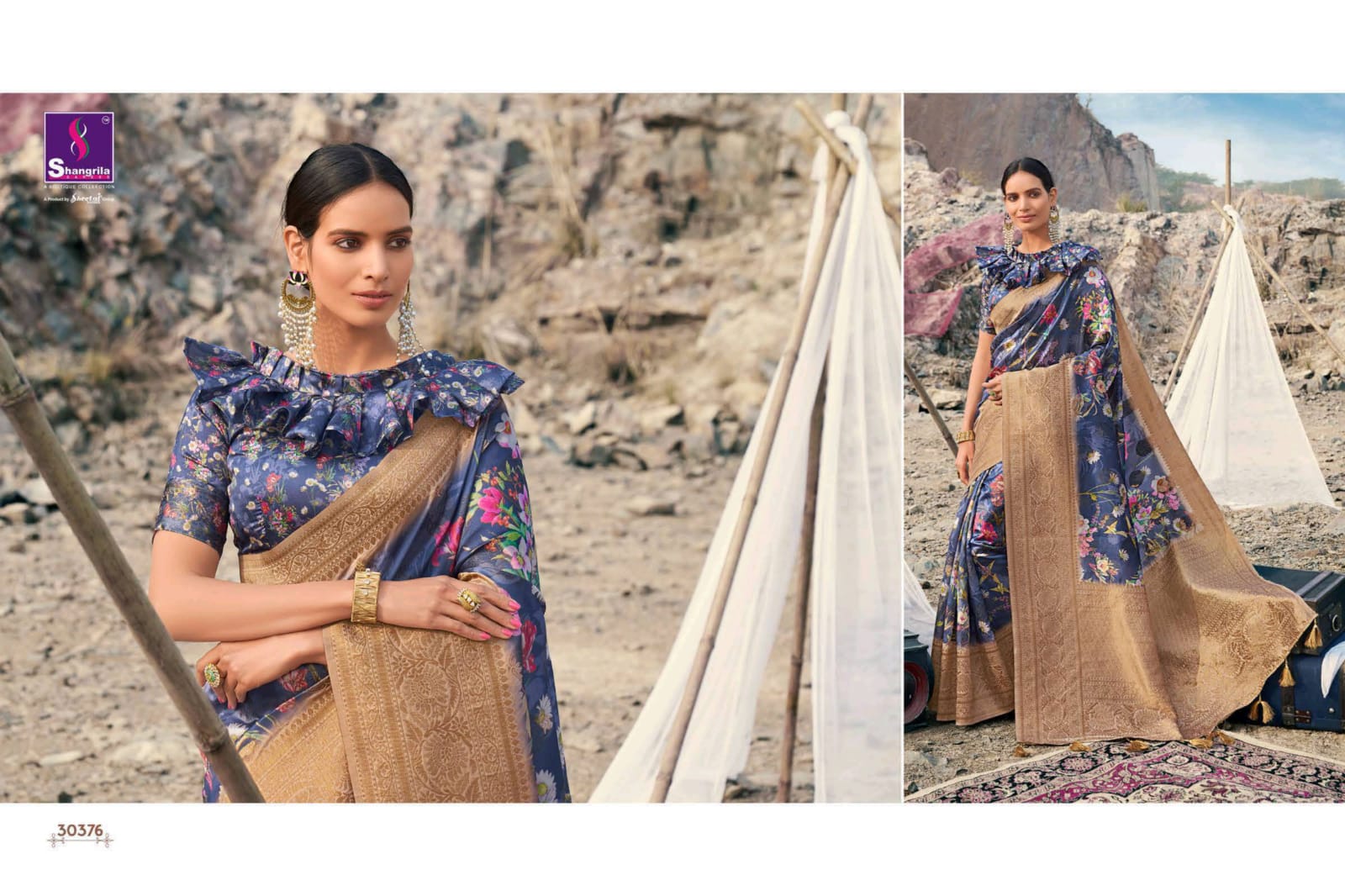 Shangrila Present Akaansha Digital Sarees Catalogue
