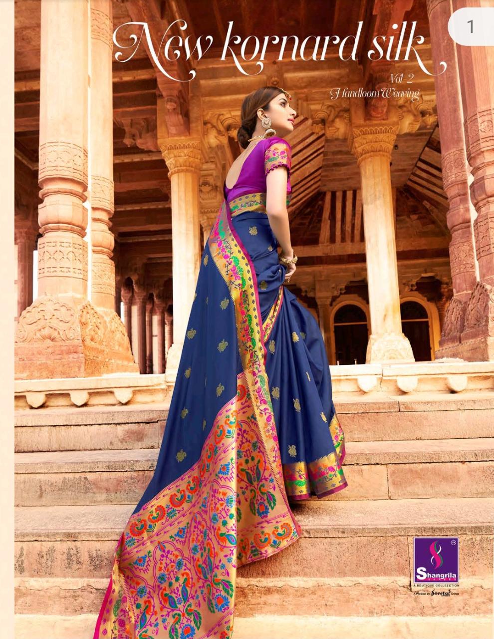 Shangrila Present Kornad Silk Vol 2 Sarees Catalogue