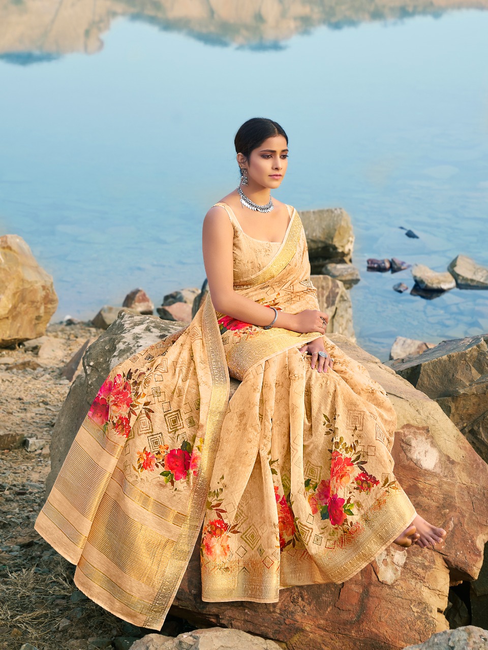 Shangrila Present Anupama Pure Digital Sarees Catalogue