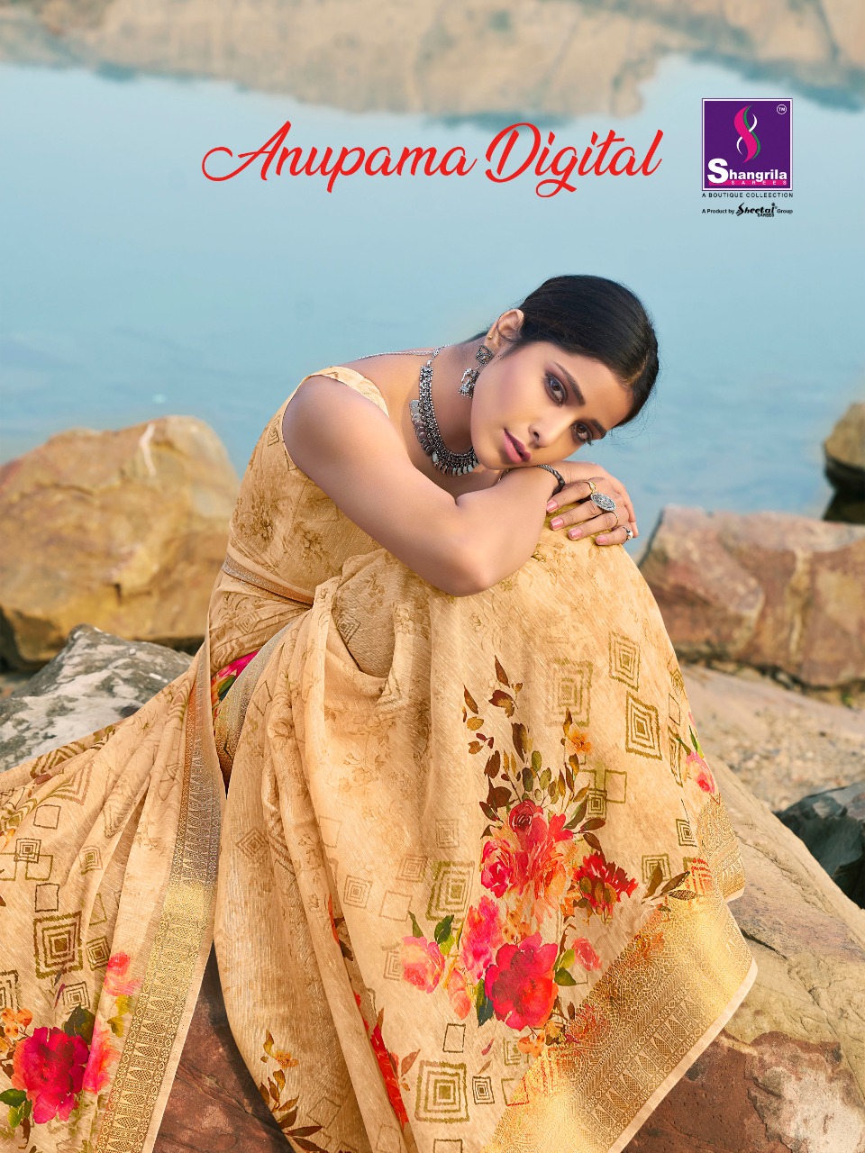 Shangrila Present Anupama Pure Digital Sarees Catalogue