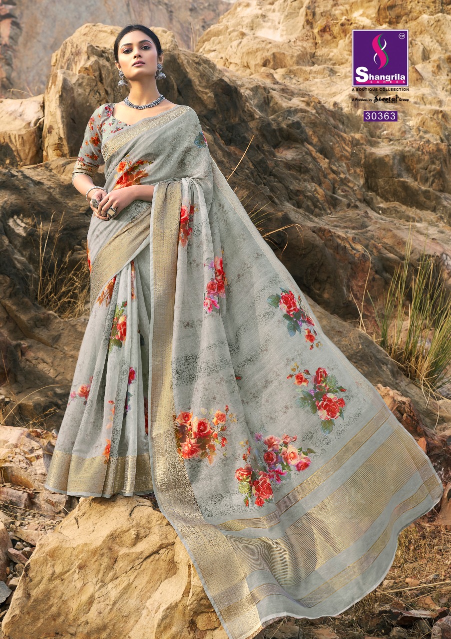 Shangrila Present Anupama Pure Digital Sarees Catalogue