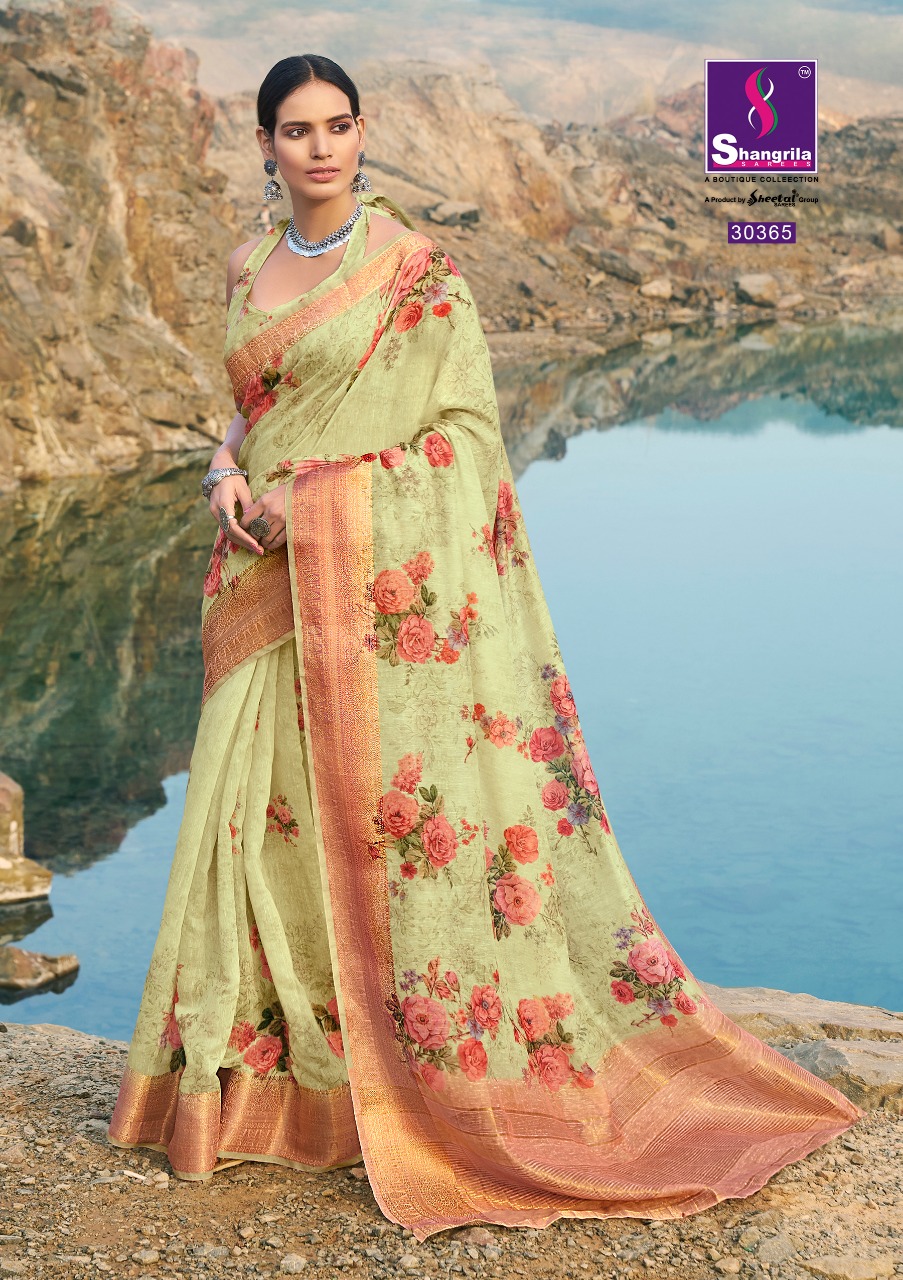 Shangrila Present Anupama Pure Digital Sarees Catalogue