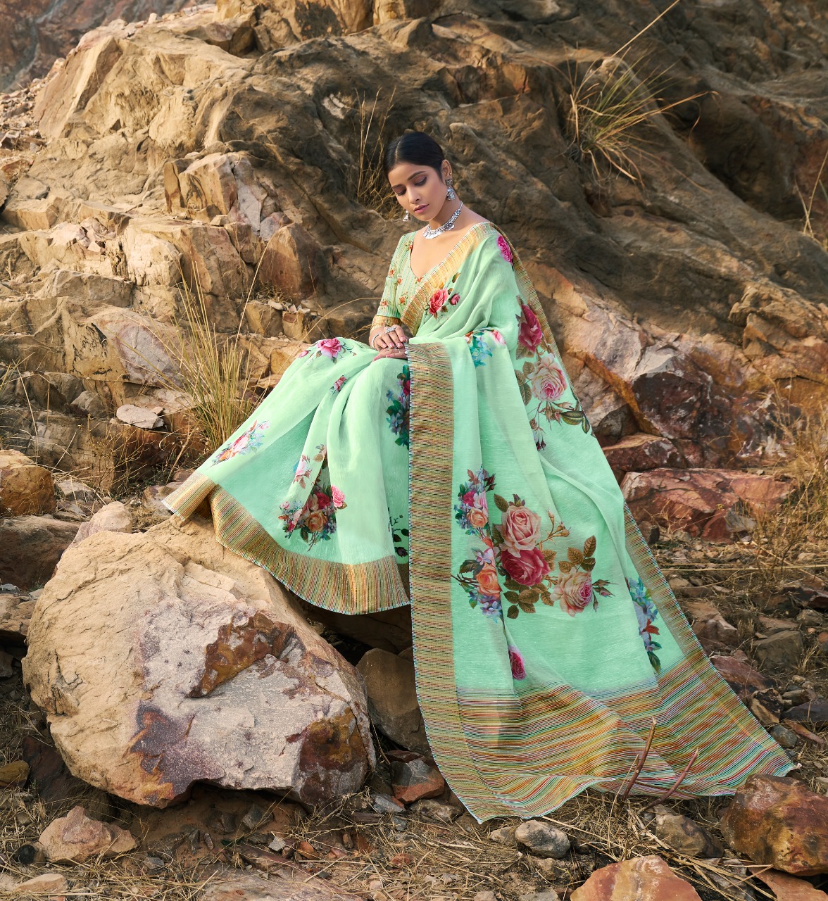 Shangrila Present Anupama Pure Digital Sarees Catalogue