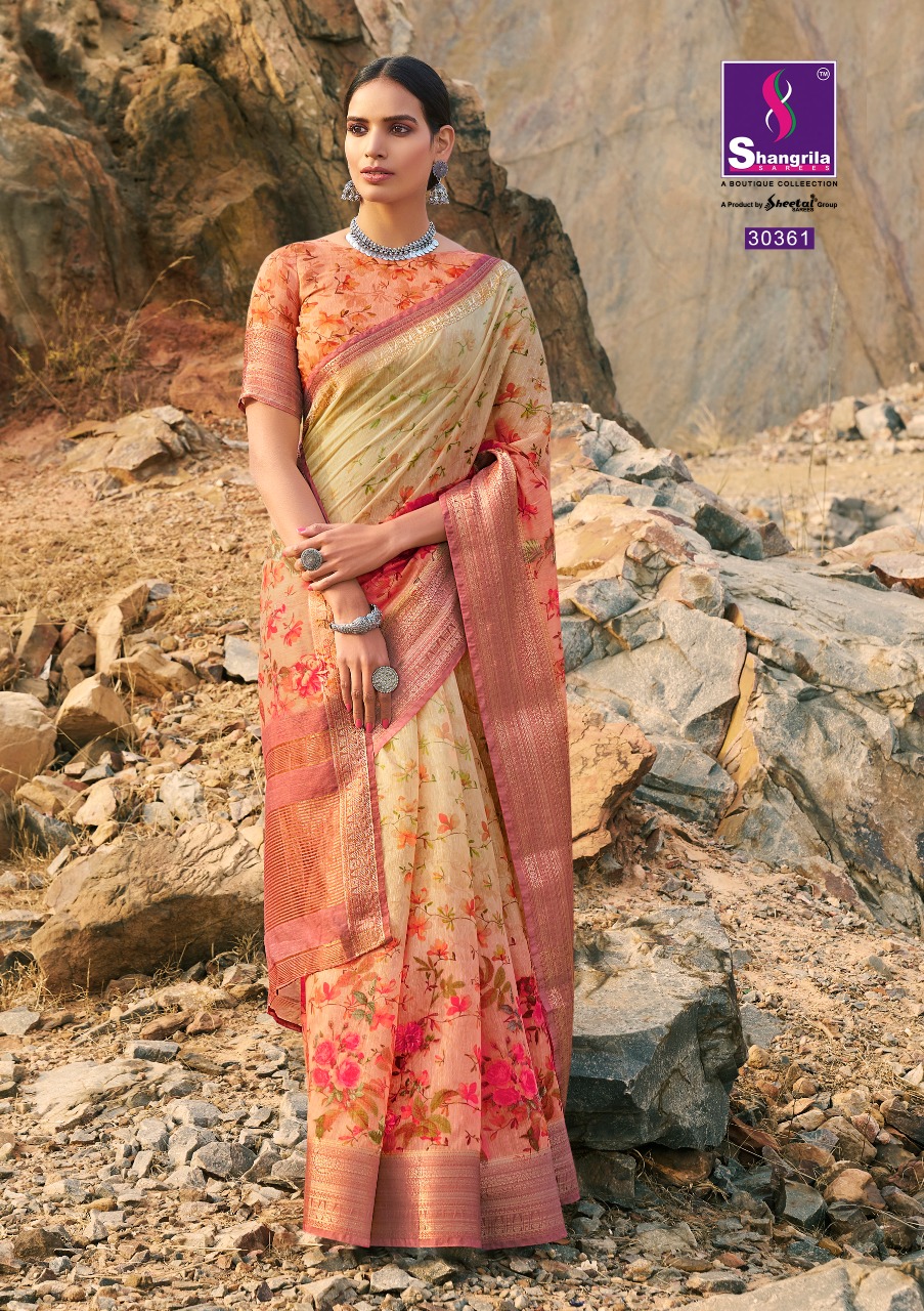 Shangrila Present Anupama Pure Digital Sarees Catalogue