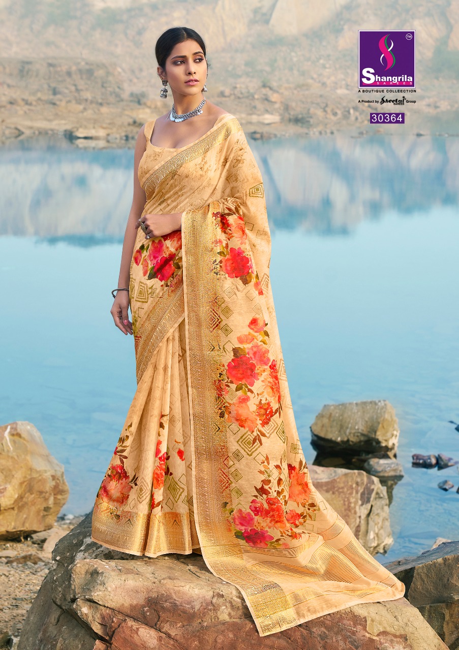 Shangrila Present Anupama Pure Digital Sarees Catalogue