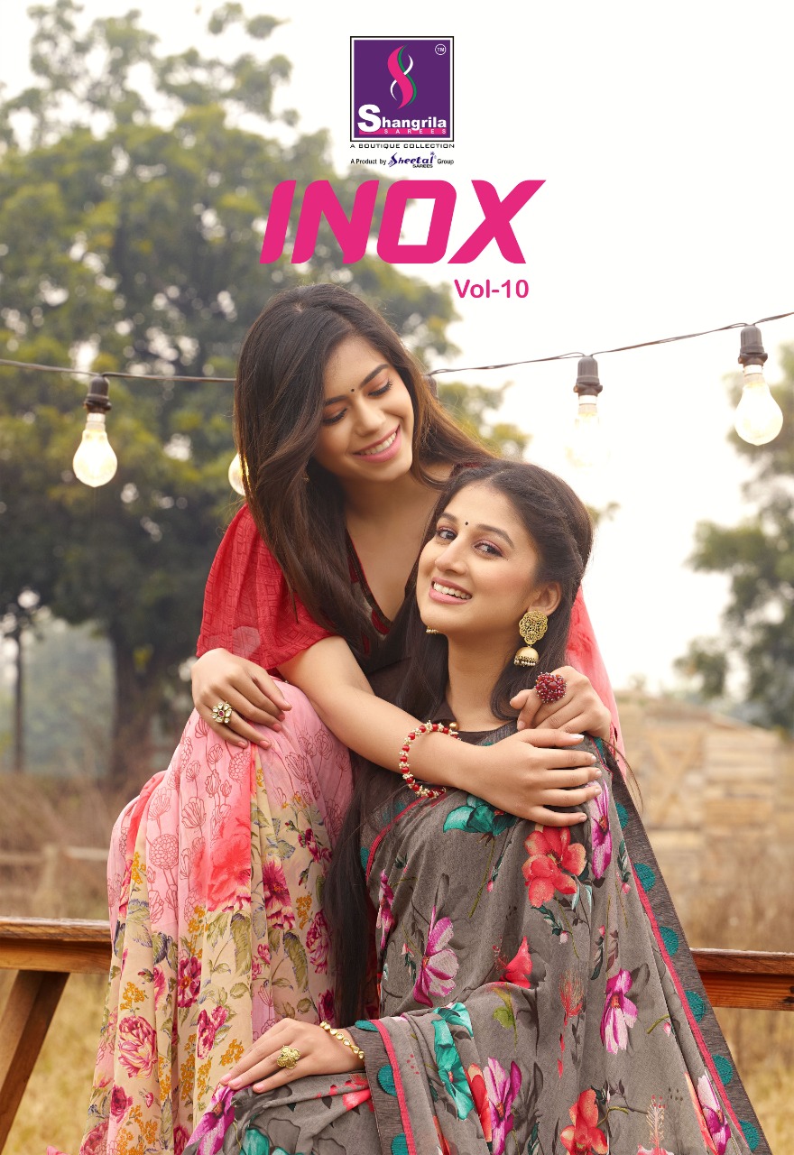 Shangrila Present Inox Vol 10 Sarees Catalogue