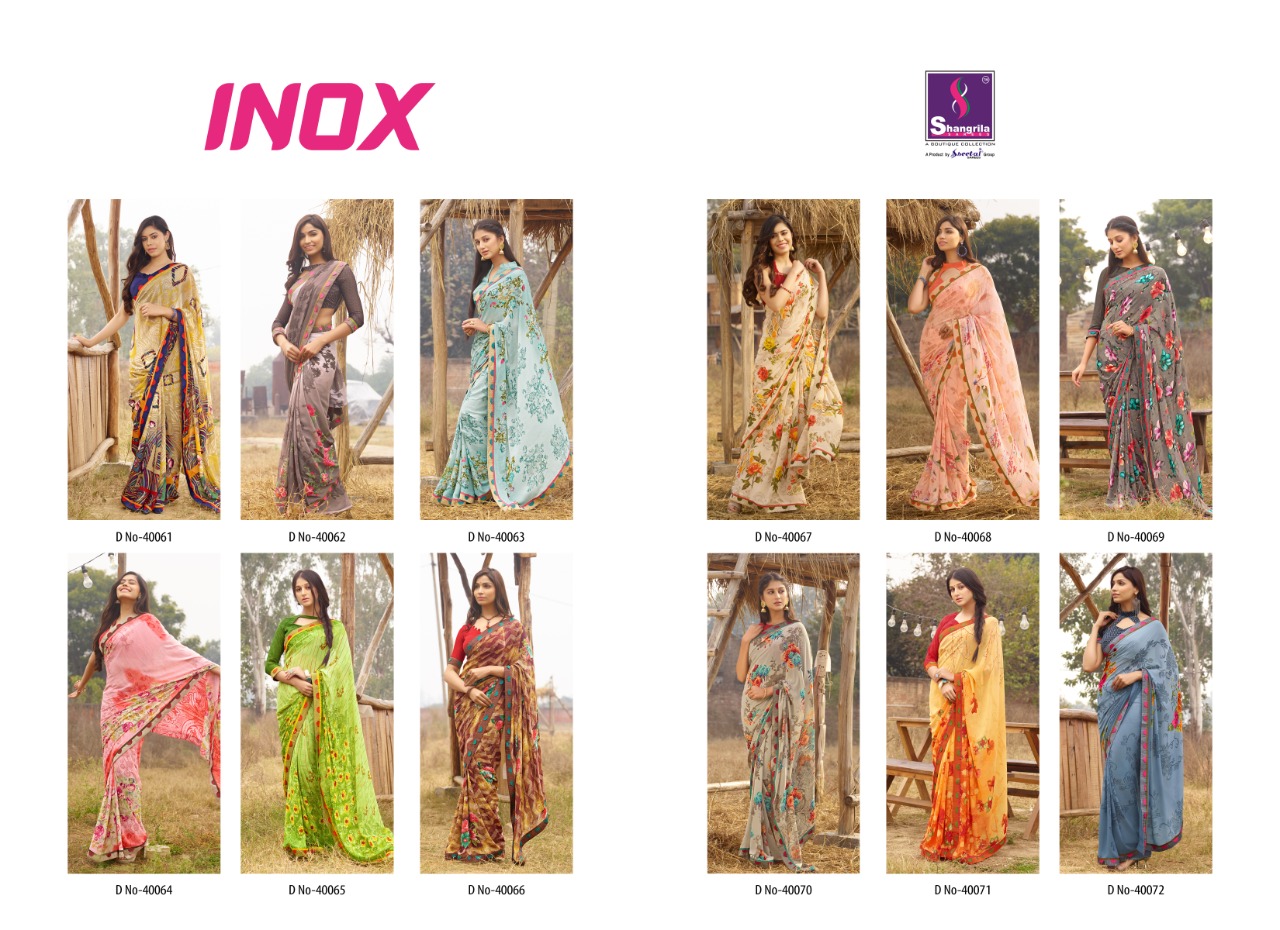 Shangrila Present Inox Vol 10 Sarees Catalogue
