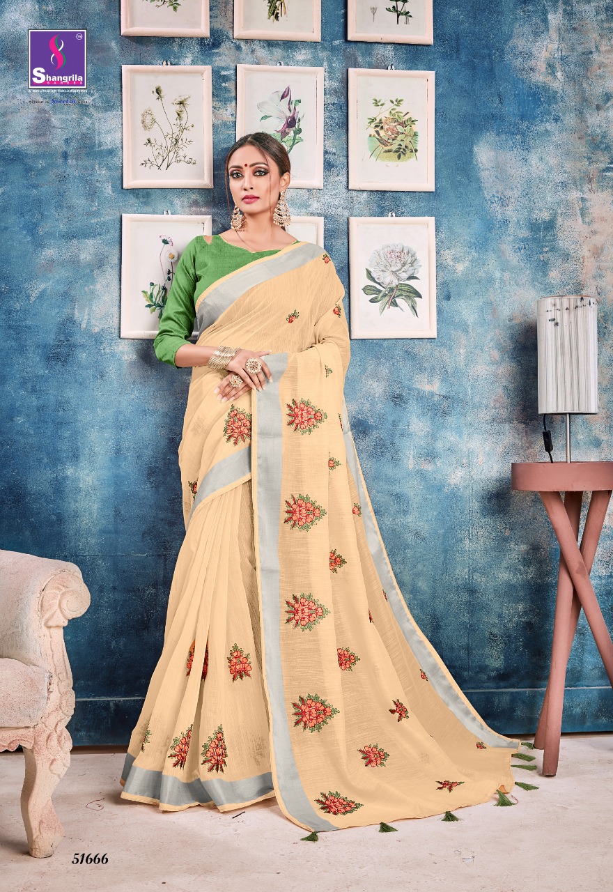 Shangrila Present Madhumati Linen Vol 2 Sarees Catalogue