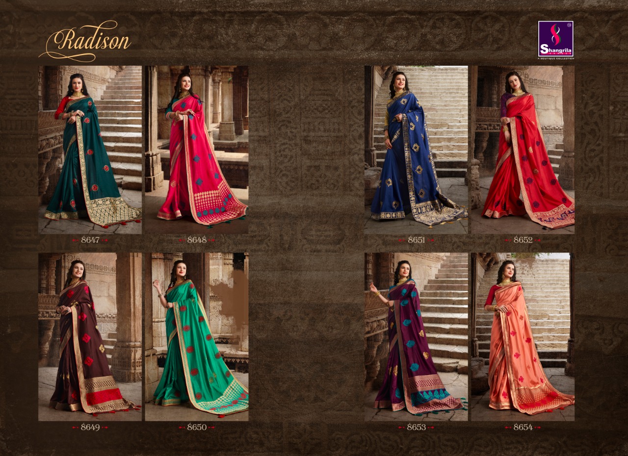 Shangrila Present Radison Sarees Catalogue