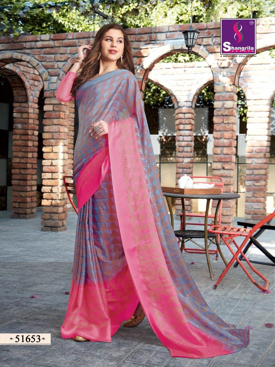 Shangrila Present Royal Brasso Vol 3 Sarees Catalogue
