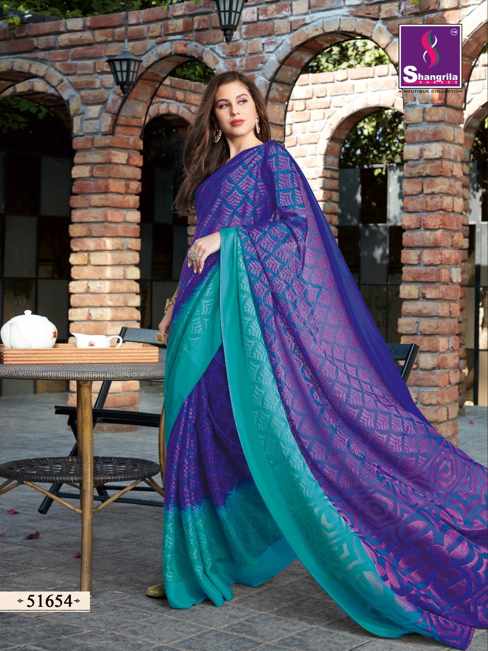 Shangrila Present Royal Brasso Vol 3 Sarees Catalogue