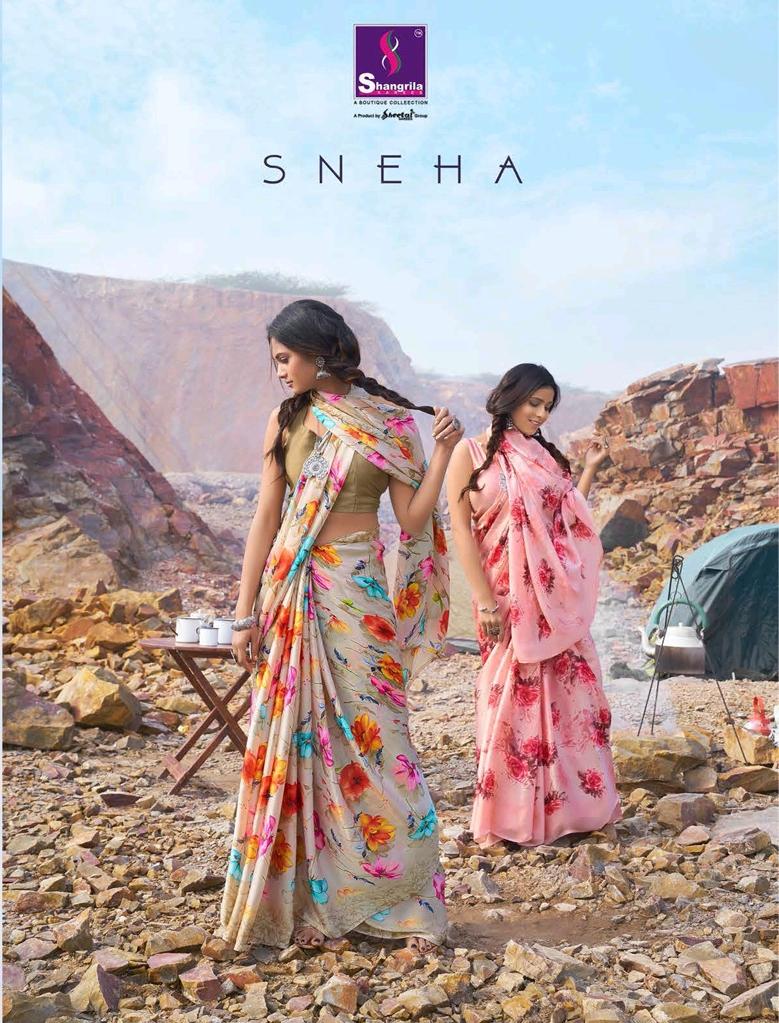 Shangrila Present Sneha Sarees Catalogue