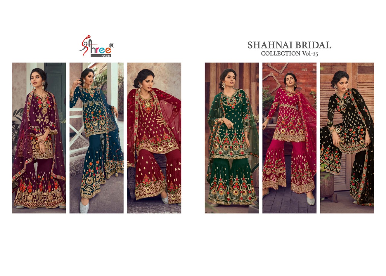 Shree Present Shehnai Bridal Collection Vol 25 Salwar Suits Collection.
