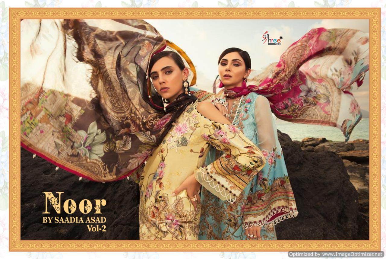 Shree Present Noor Sadiya Asad Vol 2 Salwar Suits Collection.