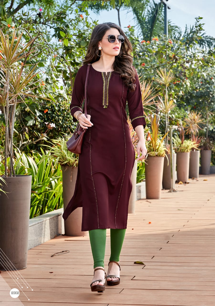 Wooglee Present Barbella Kurtis Catalogue