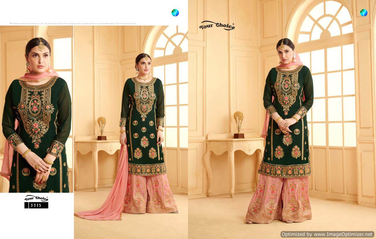 Y.c Present Glorina Vol 2 Faux Georgette Salwar Suits Collection