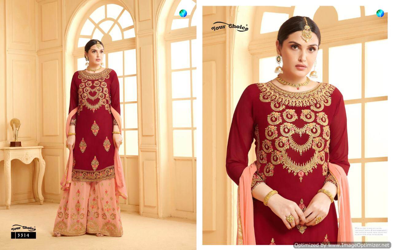 Y.c Present Glorina Vol 2 Faux Georgette Salwar Suits Collection