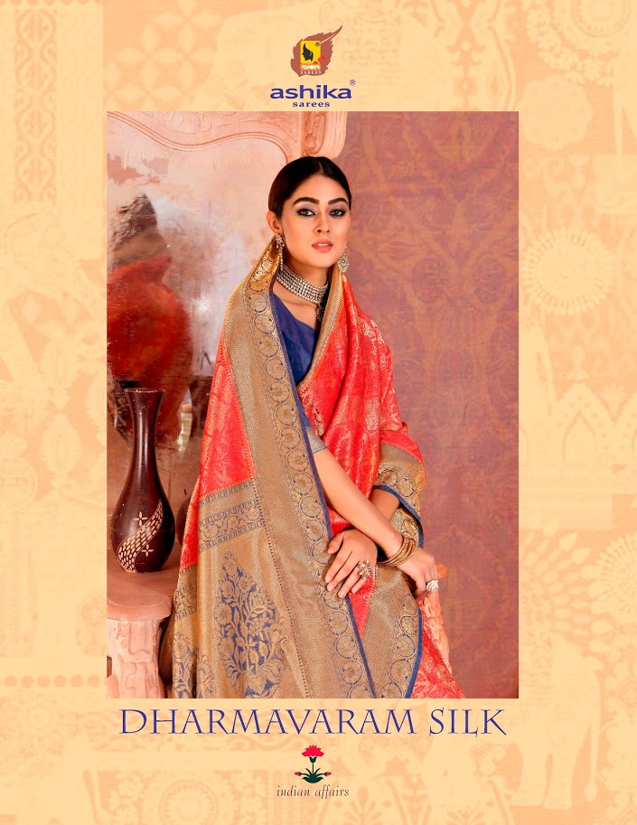 Ashika Present  Dharmavaram Silk  Sarees Catlogue