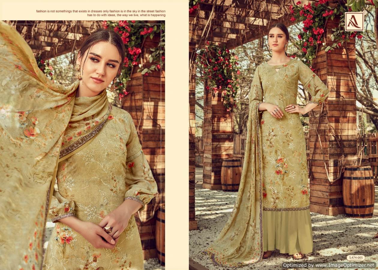 Alok Present Dhvani Dress Material Collection.