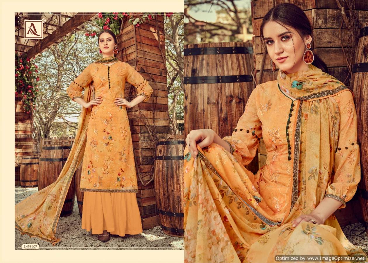 Alok Present Dhvani Dress Material Collection.