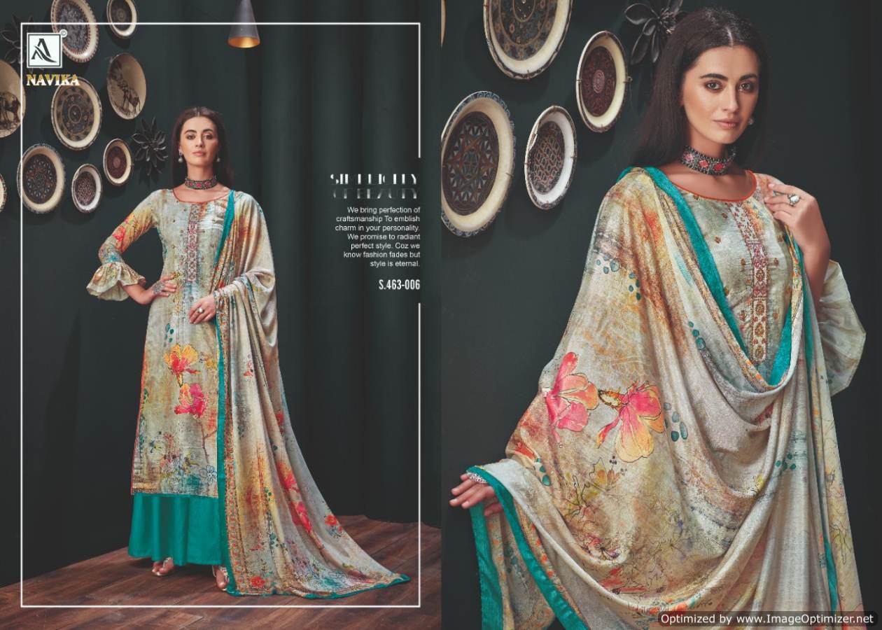 Alok Present Navika Printed Dress Material Catalogue