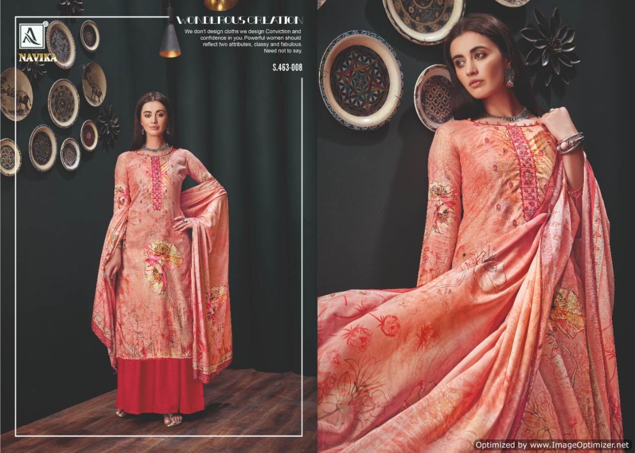 Alok Present Navika Printed Dress Material Catalogue
