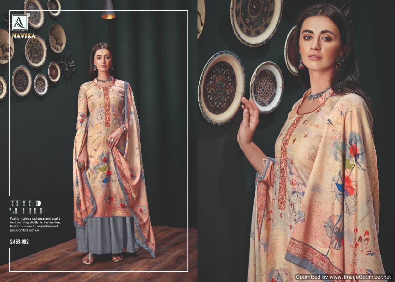 Alok Present Navika Printed Dress Material Catalogue