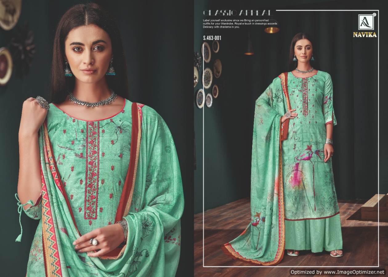 Alok Present Navika Printed Dress Material Catalogue