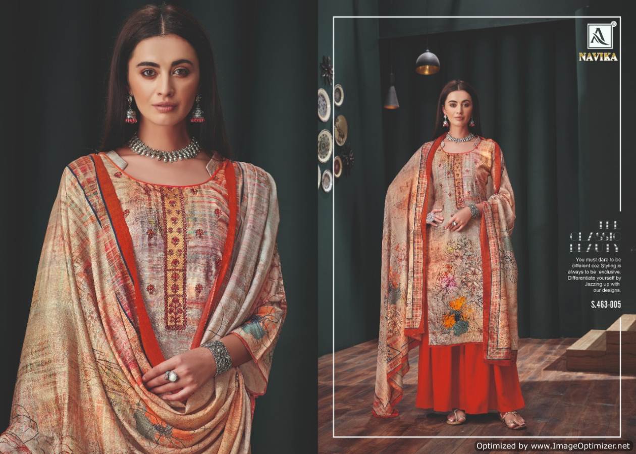 Alok Present Navika Printed Dress Material Catalogue