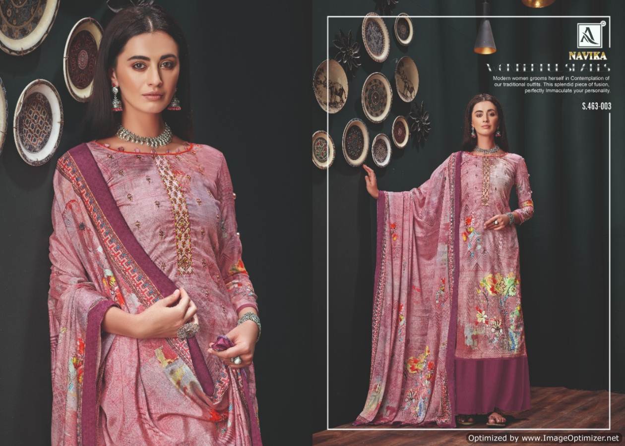 Alok Present Navika Printed Dress Material Catalogue
