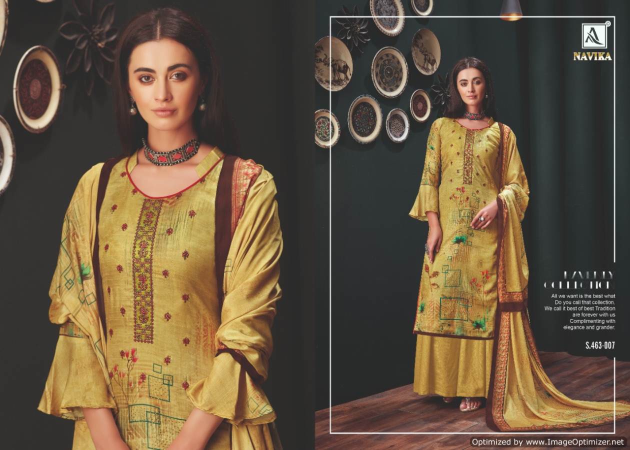 Alok Present Navika Printed Dress Material Catalogue
