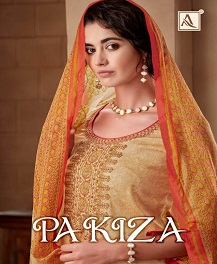 Alok Present Pakiza Pure Jam Cotton Digital Printed Dress Material
