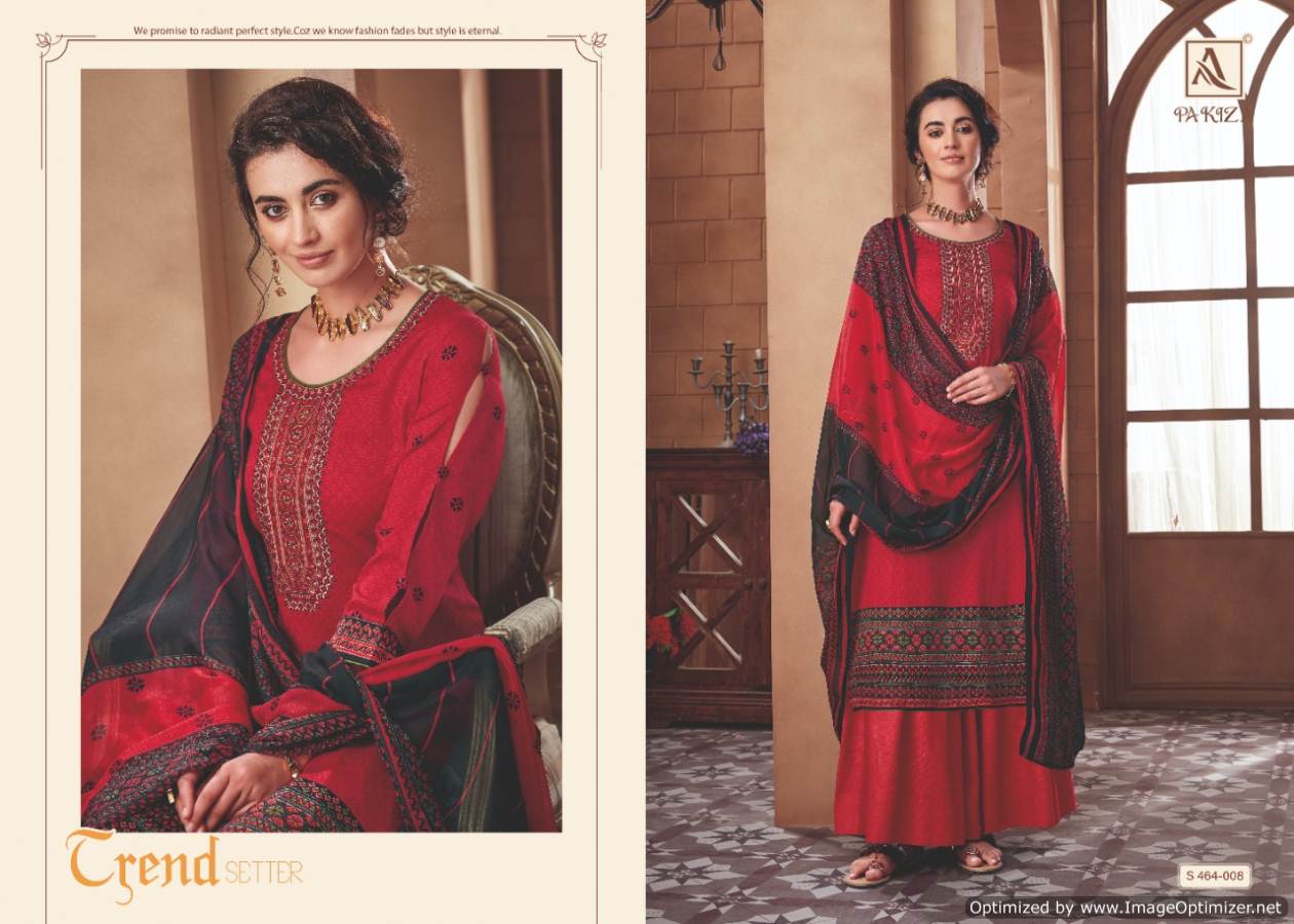 Alok Present Pakiza Pure Jam Cotton Digital Printed Dress Material