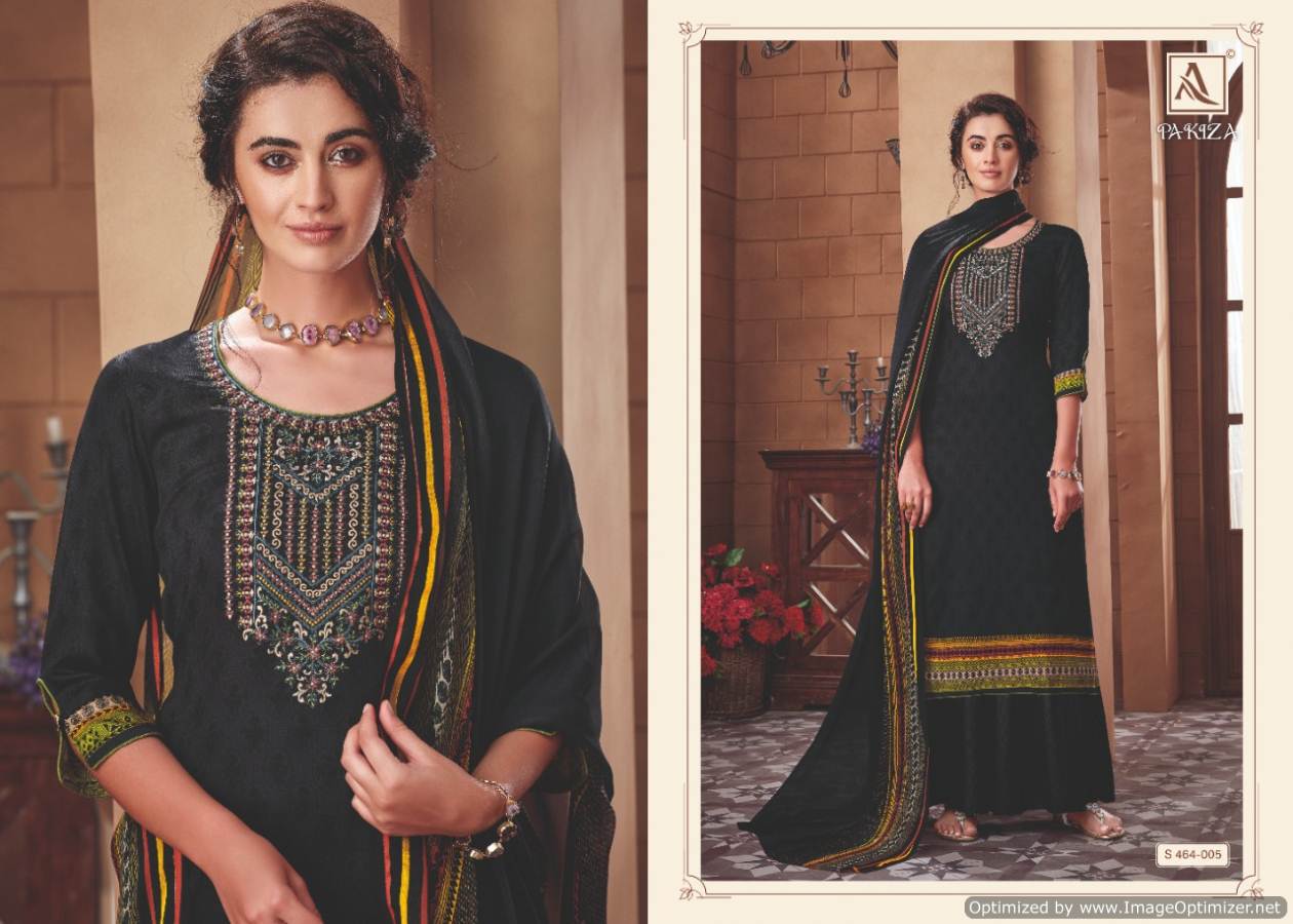 Alok Present Pakiza Pure Jam Cotton Digital Printed Dress Material