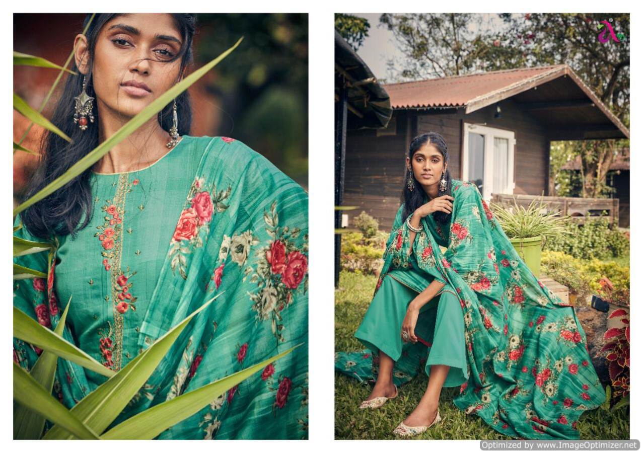 Angroop   Present   Reyes Pure Jam Silk Cotton Designer Dress Material