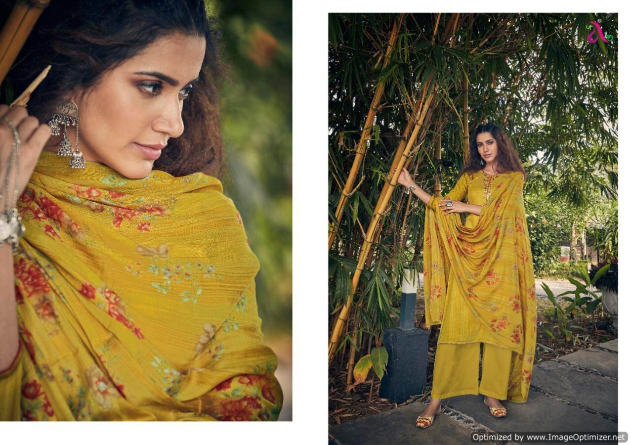 Angroop   Present   Reyes Pure Jam Silk Cotton Designer Dress Material