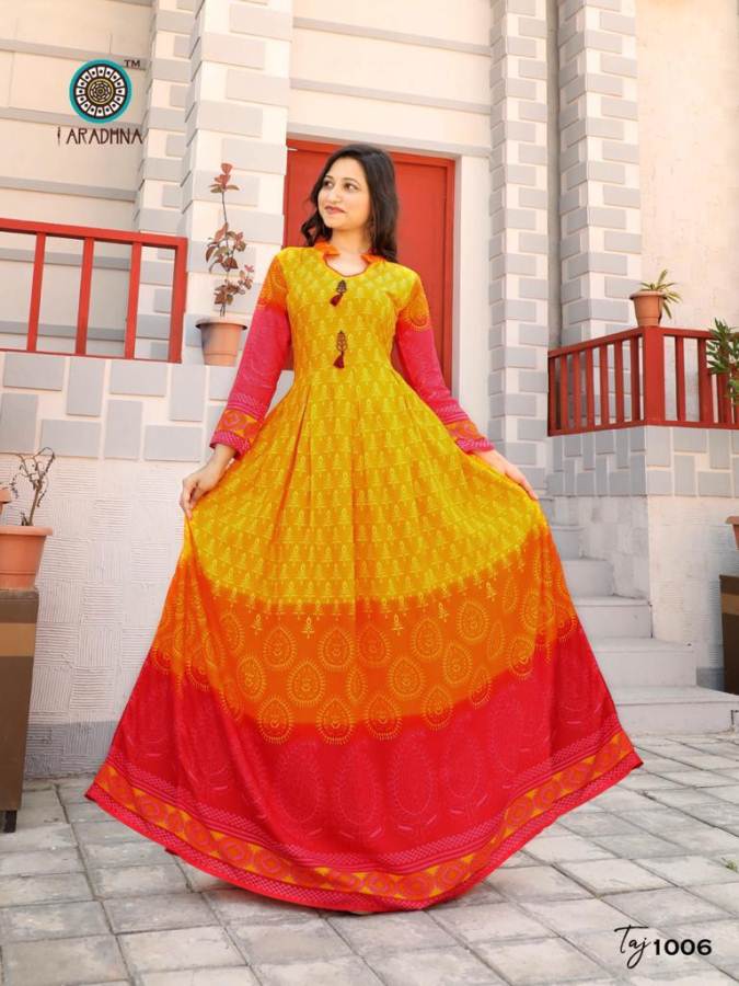 Aradhna Present Taj Vol 3 Long Kurti Collection