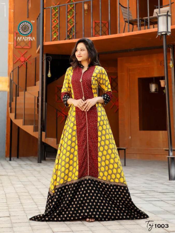 Aradhna Present Taj Vol 3 Long Kurti Collection