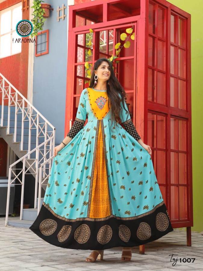 Aradhna Present Taj Vol 3 Long Kurti Collection