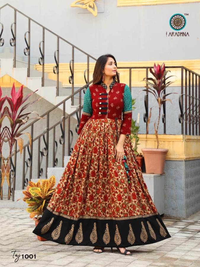 Aradhna Present Taj Vol 3 Long Kurti Collection