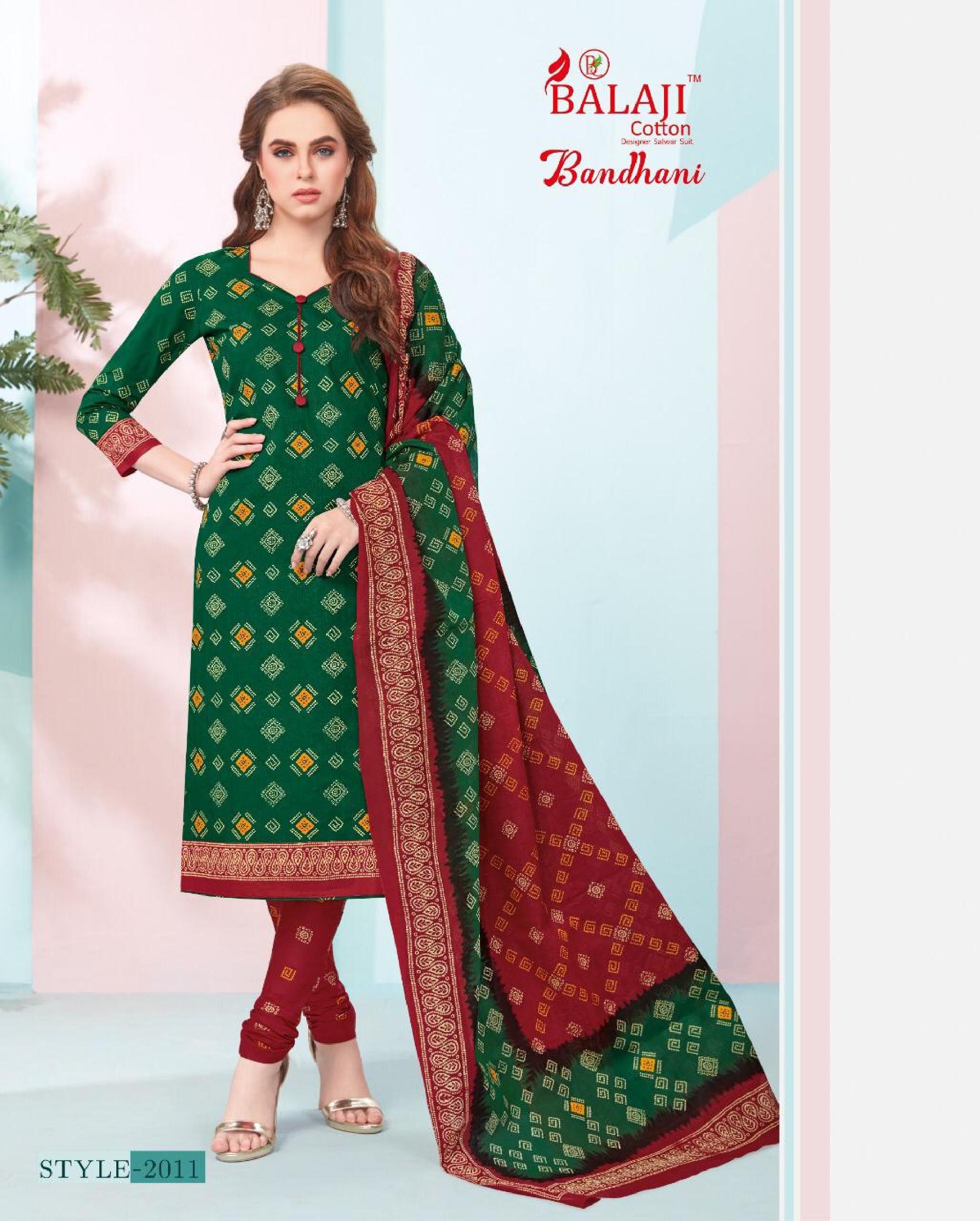 Balaji Present Bandhani Vol 2 Dress Material Catalogue