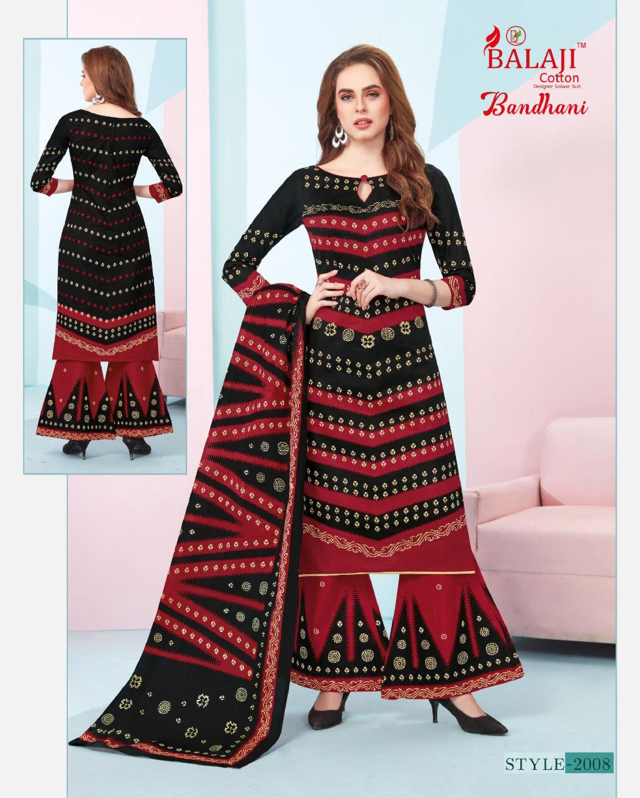 Balaji Present Bandhani Vol 2 Dress Material Catalogue