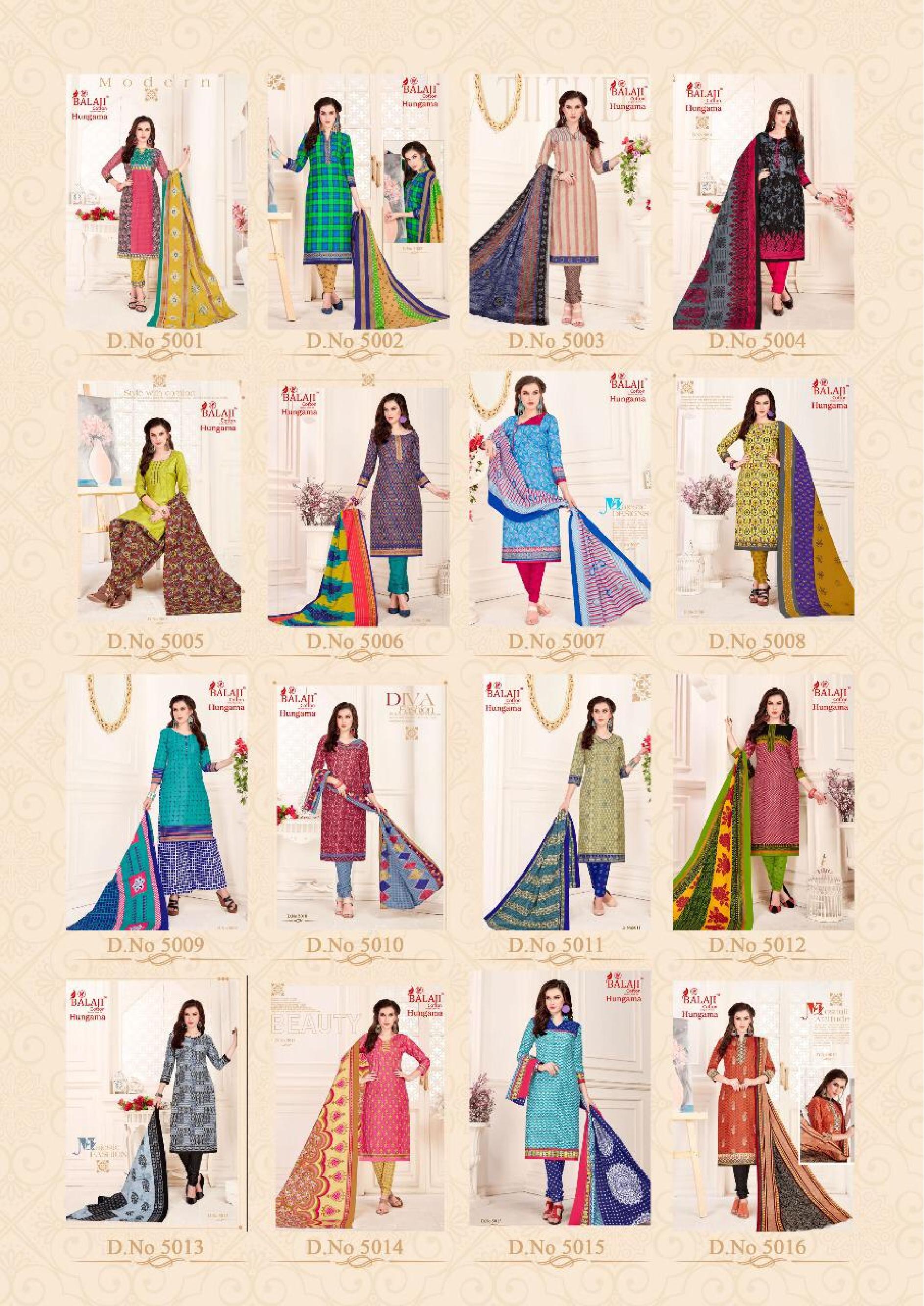 Balaji Present Hangama Vol 5 Dress Material Catalogue