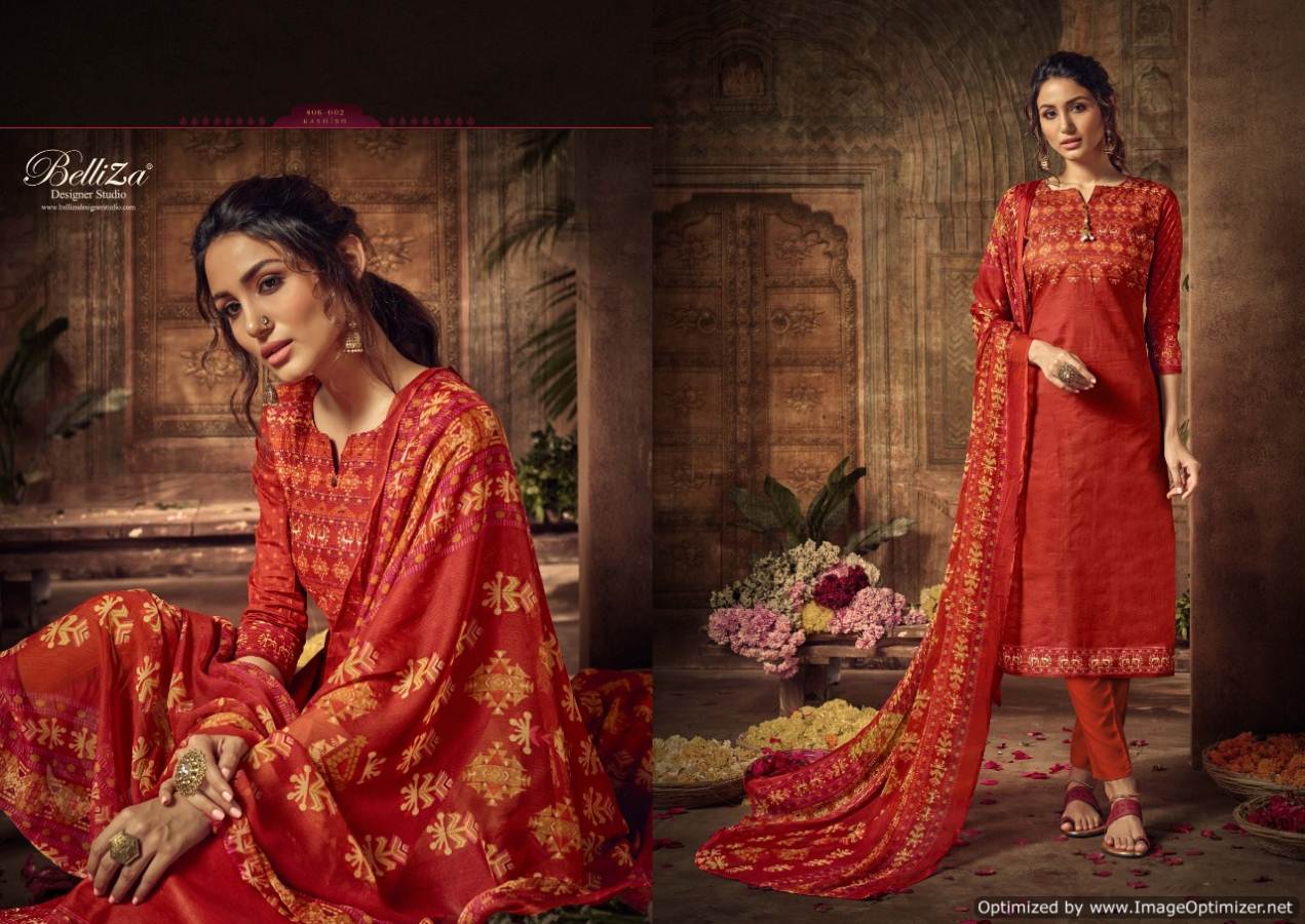 Belliza Present  Kashish Printed Dress Material Collection.