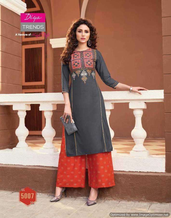 Diya Trends Biba's Vol 13 by Kajal Style Kurti with Palazzo Wholesale  Catalog 10 Pcs - Suratfabric.com