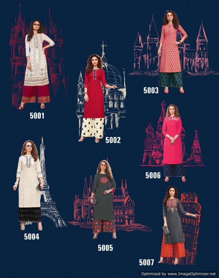 Biba`s 5 By Diya Trends Kurti With Bottom Collection.