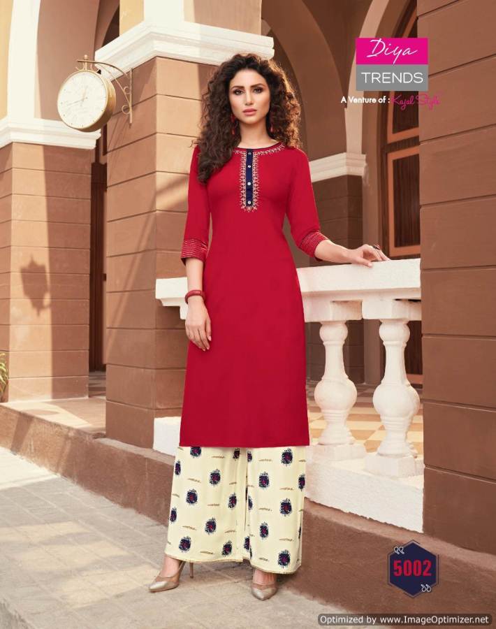 Biba`s 5 By Diya Trends Kurti With Bottom Collection.